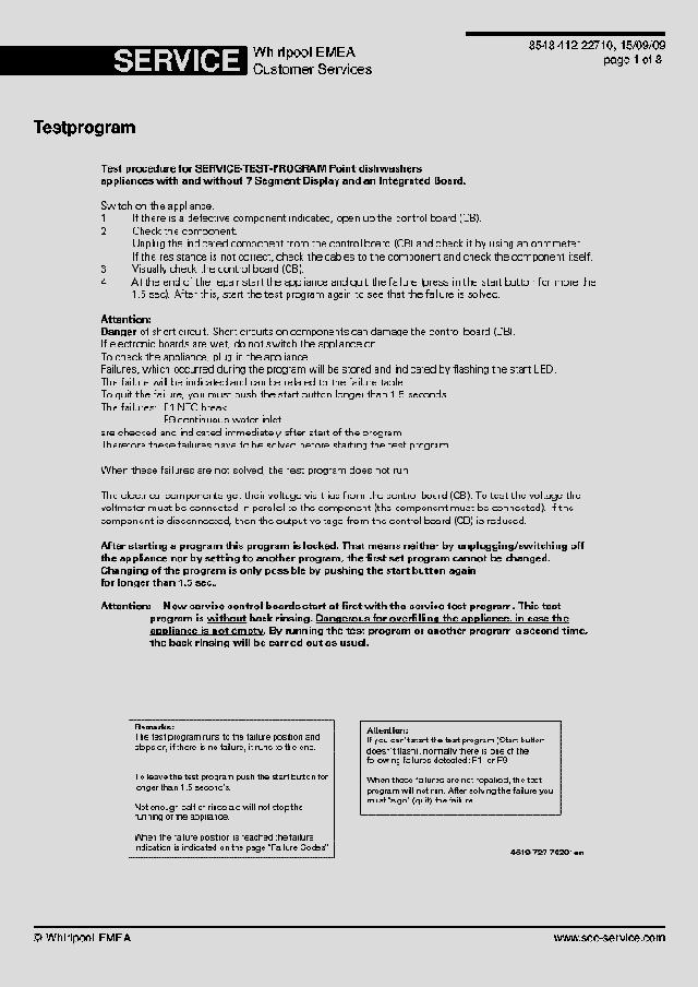 bauknecht wa 3773 service manual
